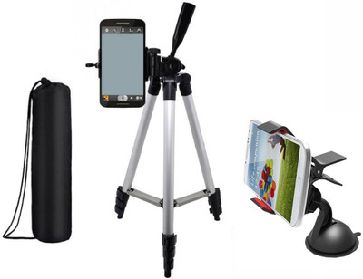 LIFEMUSIC Portable Adjustable Aluminium Lightweight Camera Stand Tripod-3110 With Three-Dimensional Head & Quick Release Plate For Video Cameras and mobile holder mount for Smartphones Universal Car Mobile Holder Tripod(Silver, Black, Supports Up to 1500
LIFEMUSIC Portable Adjustable Aluminium Lightweight Camera Stand Tripod-3110 With Three-Dimensional Head & Quick Release Plate For Video Cameras and mobile holder mount for Smartphones Universal Car Mobile Holder Tripod(Silver, Black, Supports Up to 1500