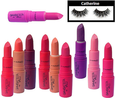 catherine eyelashes, Mac gambattista valli lipstick pack of 10(Set of 11)