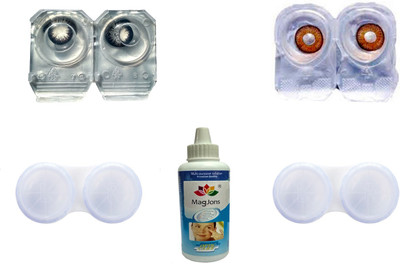 Magjons Combo Pack Monthly Color Contact Lens (Zero Power, Black-Brown, Pack of 2) Monthly Contact Lens(0, Black, Brown, Pack of 2)
Magjons Combo Pack Monthly Color Contact Lens (Zero Power, Black-Brown, Pack of 2) Monthly Contact Lens(0, Black, Brown, Pack of 2)