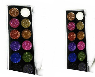 Blushia 12 Multi-Shades Glitter Shimmer Eye Shadow Set Of 2 4.5 g(Multicolor)
Blushia 12 Multi-Shades Glitter Shimmer Eye Shadow Set Of 2 4.5 g(Multicolor)