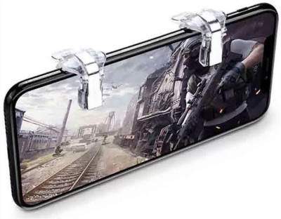 BUY SURETY New arrival White Metal pubg Game Trigger/Joystick Compatible with All Smartphones ||Sensitive Shoot/aim Buttons L1 R1 Trigger Mobile Game Controller Gaming Accessory Kit(Multicolor, For Android)
BUY SURETY New arrival White Metal pubg Game Trigger/Joystick Compatible with All Smartphones ||Sensitive Shoot/aim Buttons L1 R1 Trigger Mobile Game Controller Gaming Accessory Kit(Multicolor, For Android)