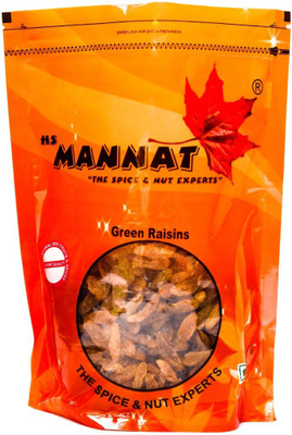 Mannat Green Raisins(500 g, Pouch)