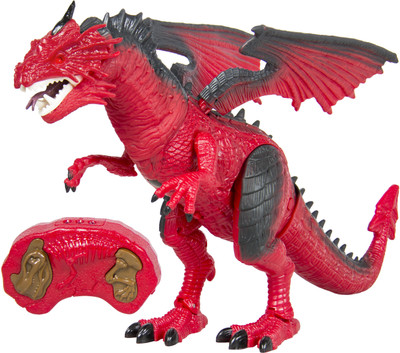 WAMA RETAILS Infrared Remote Control Walking Robot T-Rex Dinosaur with Wings + Head Movement Fire Dragon for Kids(Red)(Red)
WAMA RETAILS Infrared Remote Control Walking Robot T-Rex Dinosaur with Wings + Head Movement Fire Dragon for Kids(Red)(Red)