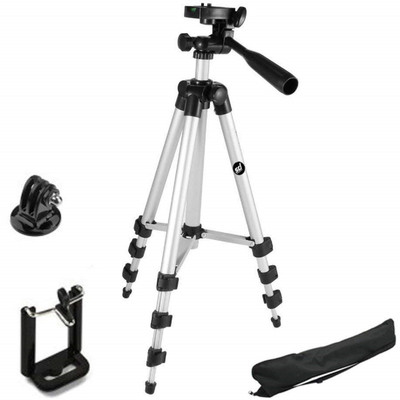Fedus 3110 Portable & Foldable Camera - Mobile Tripod With Mobile Holder Bracket , Fully Flexible Mount Tripod Tripod(Silver, Supports Up to 3000 g)
Fedus 3110 Portable & Foldable Camera - Mobile Tripod With Mobile Holder Bracket , Fully Flexible Mount Tripod Tripod(Silver, Supports Up to 3000 g)