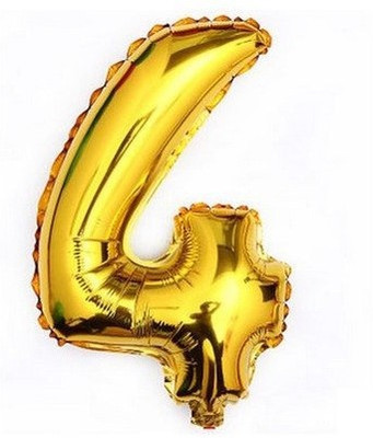 Party Anthem Solid 4 Number Golden Foil Balloon(Gold, Pack of 1)
Party Anthem Solid 4 Number Golden Foil Balloon(Gold, Pack of 1)