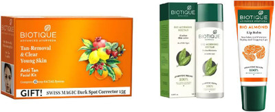BIOTIQUE BIO anti-tan facial kit, Morning Nectar Flawless Skin Moisturizer , LIPCARE(Set of 3)
BIOTIQUE BIO anti-tan facial kit, Morning Nectar Flawless Skin Moisturizer , LIPCARE(Set of 3)