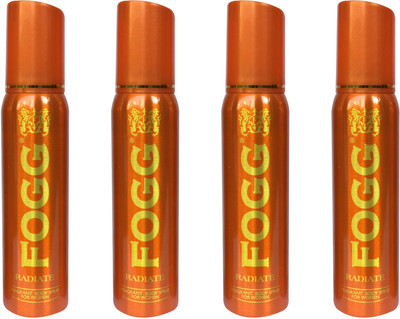 Fogg RADIATE PACK OF 4 Body Spray - For Men & Women(480 ml, Pack of 4)