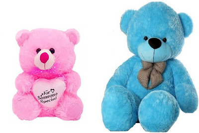 Arvel sweet and soft 4 feet blue / 2 feet pink sitting teddy bear / high quality teddy bear / anniversary gift teddy bear / standing table teddy bear - 118.8 cm(Blue, Pink)
Arvel sweet and soft 4 feet blue / 2 feet pink sitting teddy bear / high quality teddy bear / anniversary gift teddy bear / standing table teddy bear - 118.8 cm(Blue, Pink)