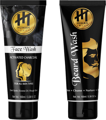 HUMAN TOUCH Face Wash & Beard Wash Pack Of 2(Set of 2)