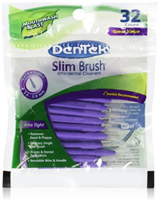 Dentek Slim Brush, Professional Interdental Cleaners, Tight Teeth, Mouthwash Mint, 32 Count(Pack of 32)
Dentek Slim Brush, Professional Interdental Cleaners, Tight Teeth, Mouthwash Mint, 32 Count(Pack of 32)