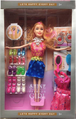 nvcollections Barbie doll with accessories & Dresses for kids