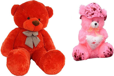 Samayra Toys Combo Offer Pack of Two Extra Large Red Teddy Bear 5 Feet & Pink Teddy Bear with Cap I Love you heart 40 cm - 152 cm(Red, Pink), Pink;red
Samayra Toys Combo Offer Pack of Two Extra Large Red Teddy Bear 5 Feet & Pink Teddy Bear with Cap I Love you heart 40 cm - 152 cm(Red, Pink), Pink;red