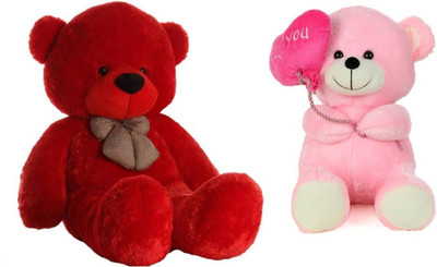THE HIGH THINKING TOYS Combo Offer Pack Of Two Red Teddy Bear 3 Feet & Pink Balloon Teddy Bear With I Love You Heart 40 Cm - 90 cm(Red, Pink), Pink;red
THE HIGH THINKING TOYS Combo Offer Pack Of Two Red Teddy Bear 3 Feet & Pink Balloon Teddy Bear With I Love You Heart 40 Cm - 90 cm(Red, Pink), Pink;red