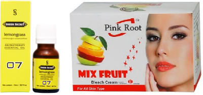 SHEER SECRET LEMONGRASS ESSENTIAL OIL 15ML and PINK ROOT MIX FRUIT BLEACH 43 GRAMS(Set of 2)
SHEER SECRET LEMONGRASS ESSENTIAL OIL 15ML and PINK ROOT MIX FRUIT BLEACH 43 GRAMS(Set of 2)