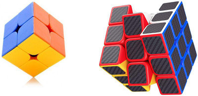 Emob Pack of 2 Stickerless 2x2 Cube and Carbon Fiber Stickers 3x3 Neon Colors High Speed Magic Rubik Cube Puzzle Toy(2 Pieces)
Emob Pack of 2 Stickerless 2x2 Cube and Carbon Fiber Stickers 3x3 Neon Colors High Speed Magic Rubik Cube Puzzle Toy(2 Pieces)