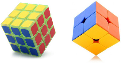 Emob Pack of 2 Stickerless 2x2 Cube and Glow in the Dark Radium 3x3 High Speed Magic Rubik Cube Puzzle Toy(2 Pieces)
Emob Pack of 2 Stickerless 2x2 Cube and Glow in the Dark Radium 3x3 High Speed Magic Rubik Cube Puzzle Toy(2 Pieces)