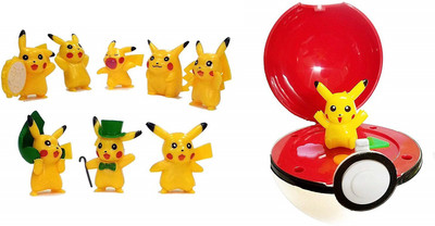 Bestie Toys Pokeball Pikachu Figure Pokemon Go Music & Light Toy with Pokemon Go Pikachu Mini Toy Action Figure Doll (Set of 8 Piece) (Combo)(Multicolor)
Bestie Toys Pokeball Pikachu Figure Pokemon Go Music & Light Toy with Pokemon Go Pikachu Mini Toy Action Figure Doll (Set of 8 Piece) (Combo)(Multicolor)