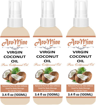 Aromine 100% Pure Virgin Coconut oil For Hair Regrowth Oil And Hair Treatment-(100ml) -Pack of-3-Bottle Hair Oil (300 ml)(300 ml)
Aromine 100% Pure Virgin Coconut oil For Hair Regrowth Oil And Hair Treatment-(100ml) -Pack of-3-Bottle Hair Oil (300 ml)(300 ml)