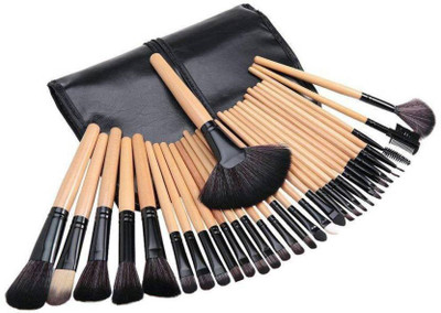 MYN Professional Wood Make Up Brushes Sets With Leather Storage Pouch (Pack of 24)(Pack of 24)
MYN Professional Wood Make Up Brushes Sets With Leather Storage Pouch (Pack of 24)(Pack of 24)