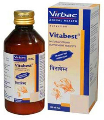 virbac FD 92469/04 , Vitabest the high energy tonic with taste , for Nutrition , healthy energy , vitamin , calcium , minerals , high energy , faster growth and shiny coat and weight gaining , fatty acid supplement for dog in 150 ML Pet Health Supplements
virbac FD 92469/04 , Vitabest the high energy tonic with taste , for Nutrition , healthy energy , vitamin , calcium , minerals , high energy , faster growth and shiny coat and weight gaining , fatty acid supplement for dog in 150 ML Pet Health Supplements
