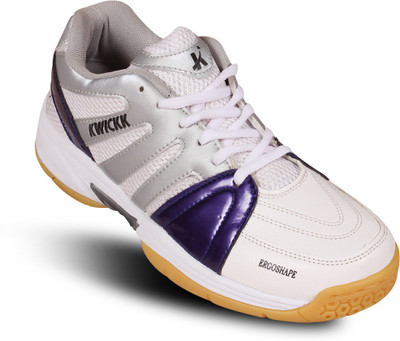 Kwickk Boys & Girls Lace Badminton Shoes(Blue