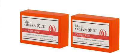 Khadi ORGANIQUE HAND MADE ORANGE SOAP WITH ESSENTIAL OIL (Pack of 2)(125 g, Pack of 2)
Khadi ORGANIQUE HAND MADE ORANGE SOAP WITH ESSENTIAL OIL (Pack of 2)(125 g, Pack of 2)