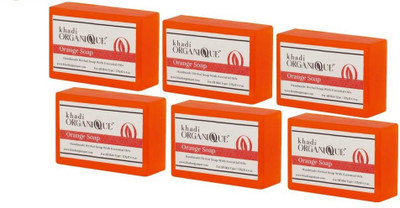 Khadi ORGANIQUE HAND MADE ORANGE SOAP WITH ESSENTIAL OIL (Pack of 6)(125 g, Pack of 6)
Khadi ORGANIQUE HAND MADE ORANGE SOAP WITH ESSENTIAL OIL (Pack of 6)(125 g, Pack of 6)