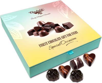 Chocholik Gift Box - Great Indulgence of Yummy Belgium Chocolate Box - 9pc Truffles(108 g)
Chocholik Gift Box - Great Indulgence of Yummy Belgium Chocolate Box - 9pc Truffles(108 g)