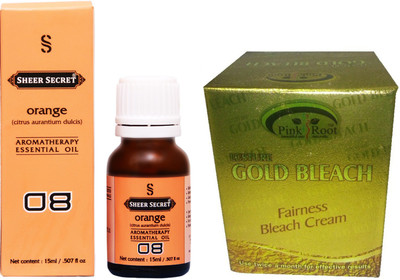 SHEER SECRET ORANGE ESSENTIAL OIL 15ML and PINK ROOT GOLD BLEACH 43 GRAMS(Set of 2)
SHEER SECRET ORANGE ESSENTIAL OIL 15ML and PINK ROOT GOLD BLEACH 43 GRAMS(Set of 2)