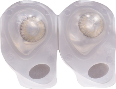 Eyexol Hazel Monthly Power Color Contact lens Monthly Contact Lens(-4, Hazel, Pack of 2)