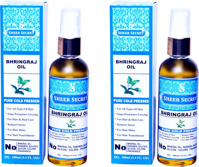 SHEER SECRET BHRINGRAJ OIL (100% PURE COLD PRESSED OIL) Hair Oil(200 ml)