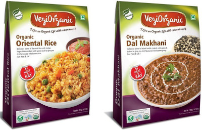 vegiorganic Organic Dal Makhani & Oriental Rice Combo 600 g