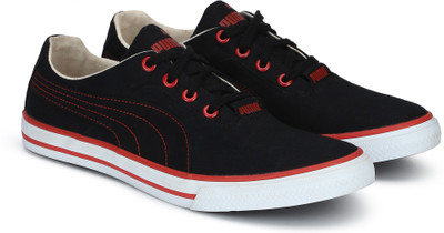 Puma Nestor DP Men Sneakers For Men(Black, White, Black-high risk red