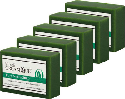 Khadi ORGANIQUE HANDMADE NEEM WITH ESSENTIAL OIL (Pack of 5)(125 g, Pack of 5)
Khadi ORGANIQUE HANDMADE NEEM WITH ESSENTIAL OIL (Pack of 5)(125 g, Pack of 5)