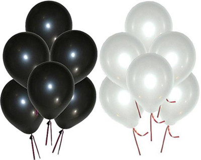 Riit Solid Metallic Balloons for Birthday Decoration (50, Black And White) Balloon(White, Black, Pack of 50)
Riit Solid Metallic Balloons for Birthday Decoration (50, Black And White) Balloon(White, Black, Pack of 50)