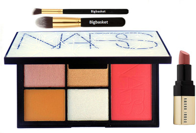 big basket Brush 2 & NARS 4 Shade Eyeshedow Palette & 1 Blusher & Bobbi Brown Lipstick(Set of 4)
big basket Brush 2 & NARS 4 Shade Eyeshedow Palette & 1 Blusher & Bobbi Brown Lipstick(Set of 4)
