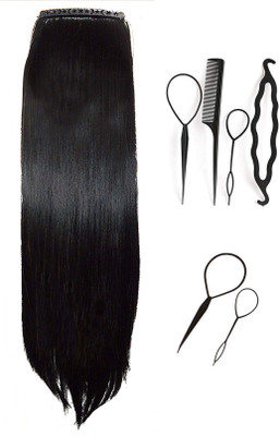 Majik 5 Clips Straight Extension & Accessory set For Women Synthetic Extension Black Hair Extension
Majik 5 Clips Straight Extension & Accessory set For Women Synthetic Extension Black Hair Extension