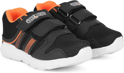 Miss & Chief Boys & Girls Velcro Running Shoes(Black