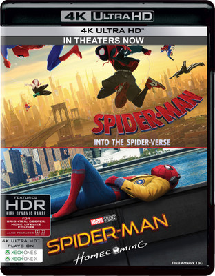 Spider-Man 2 Movies Collection - Spider-Man: Into the Spider-Verse + Spider-Man: Homecoming (4K UHD)(4K(UHD) Blu-ray English)