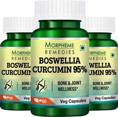 Morpheme Remedies Boswellia Curcumin (95% Curcuminoids) - 500mg Extract (Pack Of 3)(60 No)
Morpheme Remedies Boswellia Curcumin (95% Curcuminoids) - 500mg Extract (Pack Of 3)(60 No)