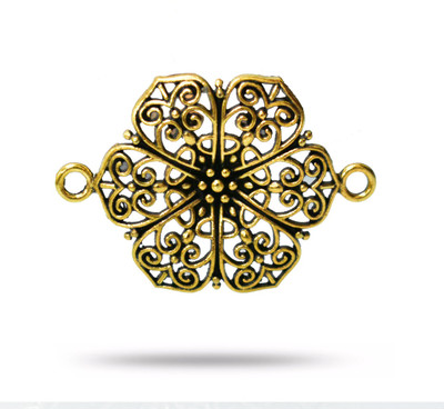 Embroiderymaterial Flower Design Double Connector Metal Charms/Findings for Jewellery Making (Pack of 6 Pieces)
Embroiderymaterial Flower Design Double Connector Metal Charms/Findings for Jewellery Making (Pack of 6 Pieces)