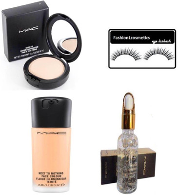 FASHION1COSMETICS Combo of mac compact,foundation,smoothing perfecting primer with eyelashes (Set of 4)(Set of 4)
FASHION1COSMETICS Combo of mac compact,foundation,smoothing perfecting primer with eyelashes (Set of 4)(Set of 4)