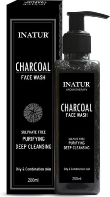 Inatur Herbals Charcoal Cleanser Face Wash(200 ml)