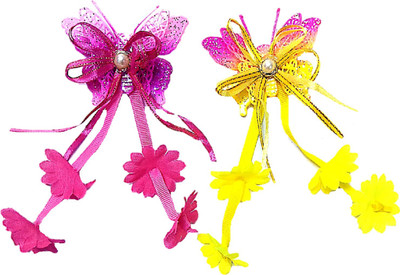 Proplady Party Combo (Pack of 2) Shimmery Butterfly Hair Clips with Floral Danglers Hair Pins/Hair Brooch for Girls & Women|Latest Hair Hair Pin, Hair Clip, Back Pin, Bun Clip, Tic Tac Clip, Hair Accessory Set(Pink, Yellow)
Proplady Party Combo (Pack of 2) Shimmery Butterfly Hair Clips with Floral Danglers Hair Pins/Hair Brooch for Girls & Women|Latest Hair Hair Pin, Hair Clip, Back Pin, Bun Clip, Tic Tac Clip, Hair Accessory Set(Pink, Yellow)