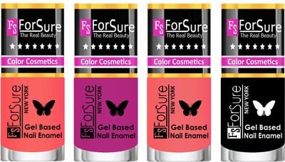 Forsure Fast Dry and Chip Resistant Nail Polish Nude, Mauve, Peach, Black(Pack of 4)
Forsure Fast Dry and Chip Resistant Nail Polish Nude, Mauve, Peach, Black(Pack of 4)