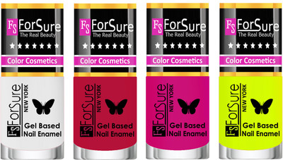 Forsure Fast Dry and Chip Resistant Nail Polish White, Dusky Red, Purple, Yellow(Pack of 4)
Forsure Fast Dry and Chip Resistant Nail Polish White, Dusky Red, Purple, Yellow(Pack of 4)