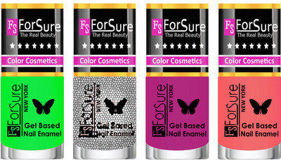 Forsure Fast Dry and Chip Resistant Nail Polish Green, Silver Glitter, Mauve, Peach(Pack of 4)
Forsure Fast Dry and Chip Resistant Nail Polish Green, Silver Glitter, Mauve, Peach(Pack of 4)
