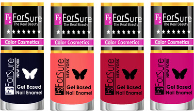 Forsure Fast Dry and Chip Resistant Nail Polish Blue, Nude, Dusky Red, Purple(Pack of 4)
Forsure Fast Dry and Chip Resistant Nail Polish Blue, Nude, Dusky Red, Purple(Pack of 4)