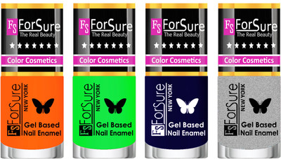 Forsure Fast Dry and Chip Resistant Nail Polish Orange, Green, Blue, Silver(Pack of 4)
Forsure Fast Dry and Chip Resistant Nail Polish Orange, Green, Blue, Silver(Pack of 4)