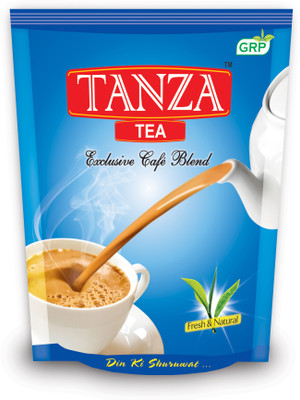 TANZA TEA CAFE BLEND Premium Quality CTC Dust Tea(1 kg, Pouch)